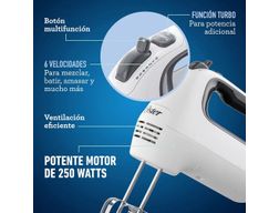 Batidora de mano Oster® con 6 velocidades y función turbo FPSTHM3532