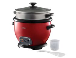 Arrocera multiusos Oster® roja con función de mantener caliente CKSTRC5731R