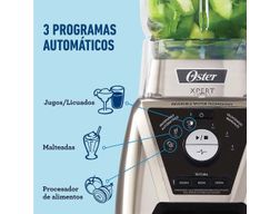 Licuadora Xpert Series™ niquelada con control de textura y un Blend N Go BLST3BCPG