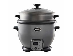 Arrocera multiusos Oster® acero inoxidable con función sofrito y bandeja de vapor CKSTRC7030S