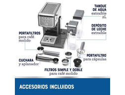 Cafetera Oster 2175844 PrimaLatte Touch
