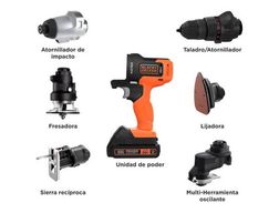 Taladro 20v Matrix Kit 6 En 1 Black + Decker - Mtx20k6a-b2c