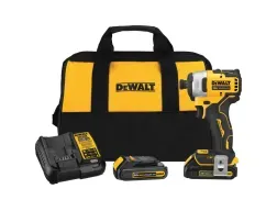 Atornillador de Impacto 1/4" Hex 20V XR 2 Bat y Carg Dewalt