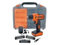 Taladro Atornillador Inalámbrico 12v Ld12s-b2c + Accesorios Naranja 50 Hz / 60 Hz