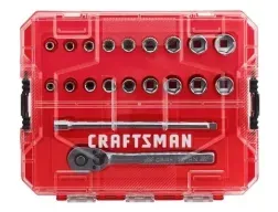 CRAFTSMAN Juego de herramientas mecánicas, unidad de 1/4 pulgadas, 20 piezas - CMMT12108