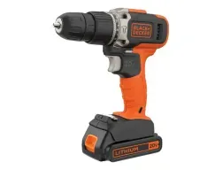 Kit Taladro Percutor 20v Max + Set 50 Piezas Black + Decker Naranja 50 Hz / 60 Hz