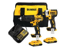 Taladro Percutor+ Atornillador 20V + 2Bat DEWALT DCK223D2-B2