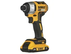 Atornillador de impacto 1/4" 20V +2 baterias + acces DEWALT