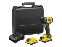 Kit Atornillador De Impacto V20 Fatmax Stanley Amarillo