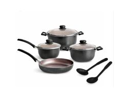 Set Olla Antiadherente Record 9290093750 Negro 9Pzas