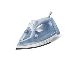 Plancha a Vapor Celeste con base antiadherente