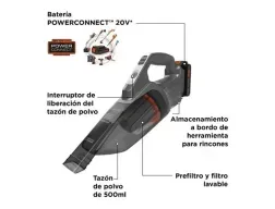 Aspiradora Inalámbrica de Mano Black+Decker